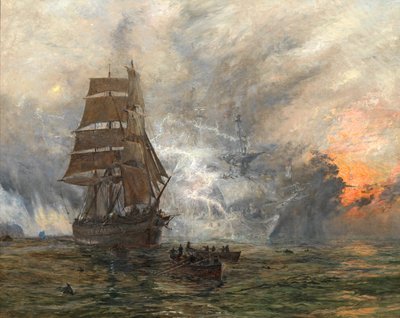 La nave fantasma, c.1889 da William Lionel Wyllie